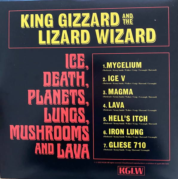 King Gizzard And The Lizard Wizard – Ice, Death, Planets, Lungs, Mushrooms And Lava (2LP)